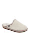 Winnie Leather Winter Women's Slippers Beige