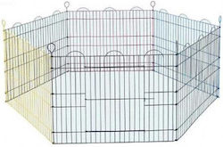 Ikaros Pet Accesories Πάρκο Σκύλου Multicolor από Μέταλλο 91 x 91 x 61εκ.