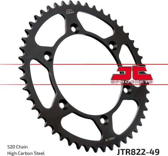 JT Sprockets Γρανάζι Πίσω 49 Δοντιών για Suzuki DR 250