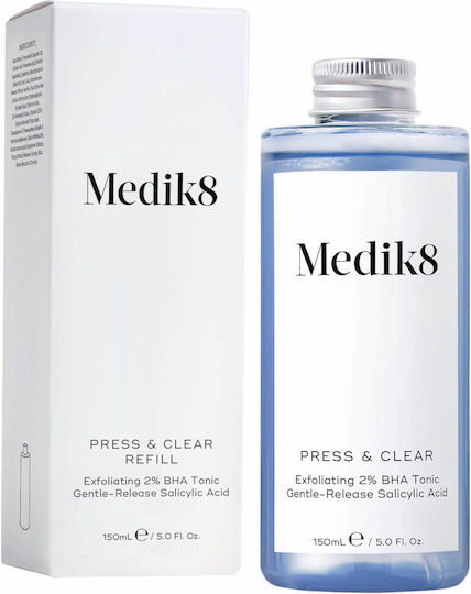 Medik8 Press & Clear Facial Toning Lotion With Salicylic Acid Rice & BHA 150ml