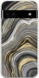 Agate Stone - Gold Veined Google Pixel 6a 5G Flexible TPU (Transparent Silicone)