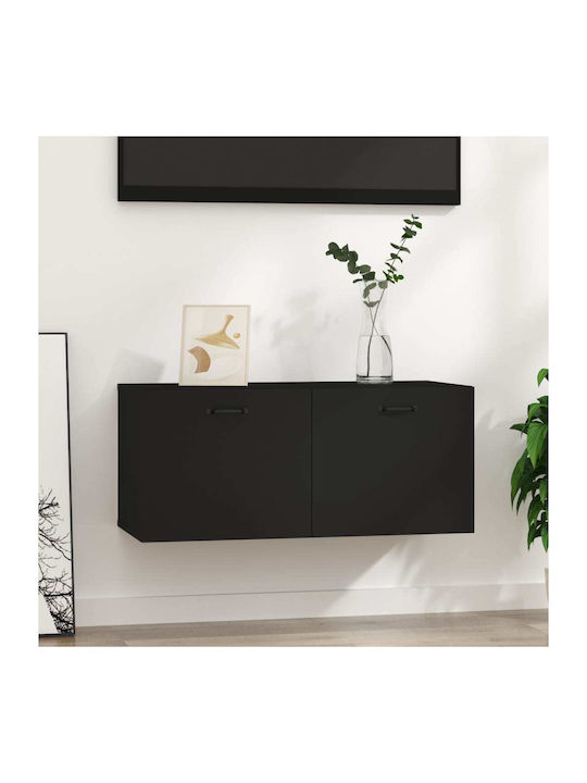 Cabinet Wall Black 80x35x36.5cm