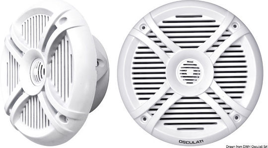 Osculati Σετ Ηχεία Σκάφους Αδιάβροχα 5.25" με 30W RMS Λευκό