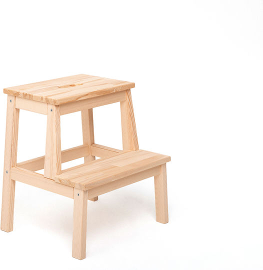 Affetto Double Kids Step Stool Brown