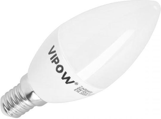 Vipow LED крушка 6W за фасунга E14 Хладно бяло 470лм