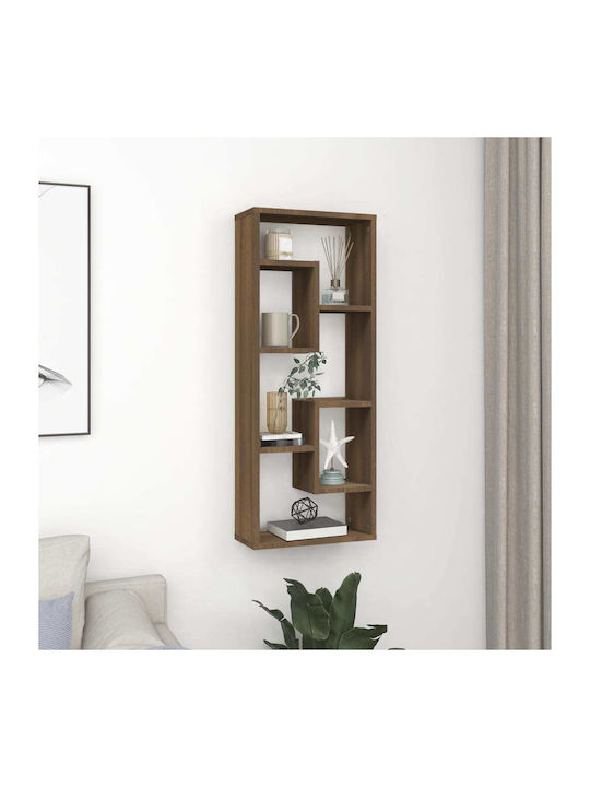 Shelf Wall Brown Oak 36x16x90cm