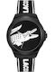 Lacoste Neocroc Men's Watch 44mm Chronograph Battery with Black Rubber Strap