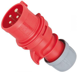 PCElectric Männliche Industriesteckdose 4P 32A IP44 024-6