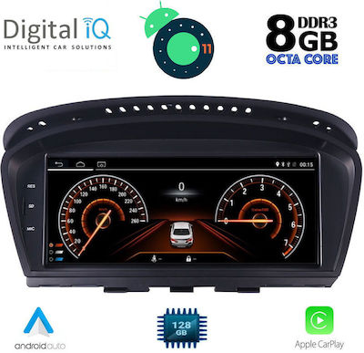 Digital IQ Car-Audiosystem für BMW Serie 5 / Serie 3 S.5 (E60) 2003-2008 (Bluetooth/USB/AUX/WiFi/GPS/Android-Auto) mit Touchscreen 12.3"