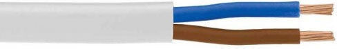Redled Power Cord with Cable Properties 2x0.5mm² in White Colour 1m Flexible