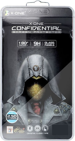 X-One Extra Strong Vollkleber Privatsphäre Vollflächig gehärtetes Glas (iPhone 13/13 Pro/14)