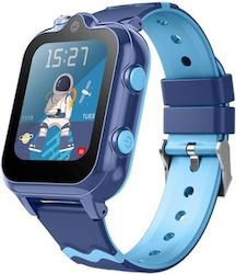 Wonlex KT18 Παιδικό Smartwatch με GPS και Καουτσούκ/Πλαστικό Λουράκι Γαλάζιο