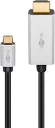 Goobay HDMI 2.1 Cablu HDMI de sex masculin - USB-C de sex masculin 2m Negru