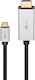 Goobay HDMI 2.1 Cable HDMI male - USB-C male 2m Μαύρο