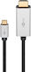 Goobay HDMI 2.1 Ultra High Speed 48Gbps 4K 120Hz HDR VRR Cable HDMI Male - USB-C Male 3m Black