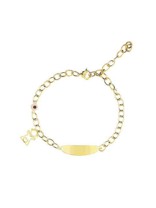 Children's Bracelet-Identity VITOPOULOS Gold 14K