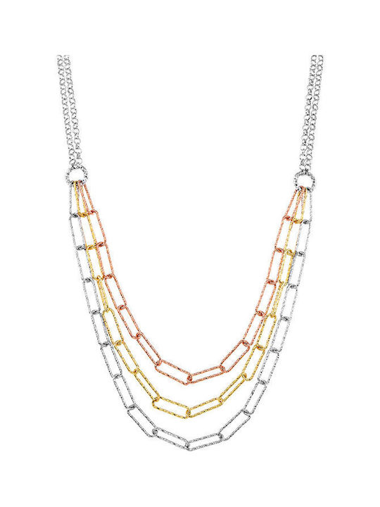 Vogue Halskette aus Vergoldet Silber mit Perlen