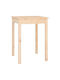 Square Table Kitchen from Solid Wood Natural 55x55x75cm