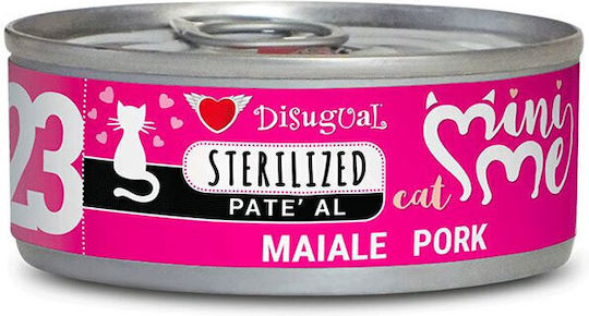 Disugual Mini Me 23 Sterilised Wet Food for Junior Cats in Can with Pork Grain Free & Gluten Free 85gr