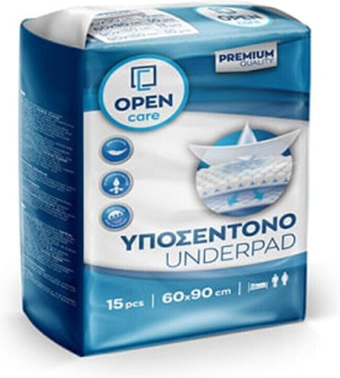 Open Care Premium Incontinence Underpads 60x90cm 15pcs 04.01.052