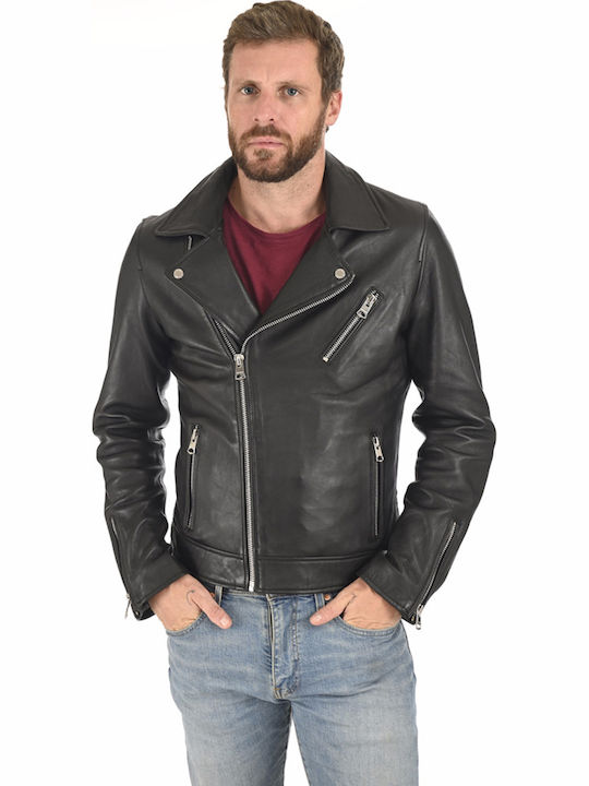 Oakwood 64298 Biker Δερμάτινο Μπουφάν Μαύρο
