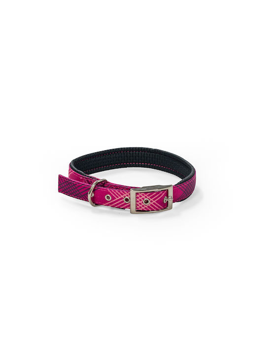 Glee Rhombus Dog Collar In Pink Colour XSmall 16mm x 41cm