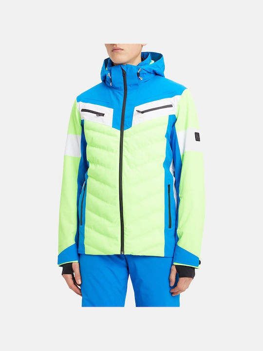 Idris Winter Jacket Puffer Lime/Royal