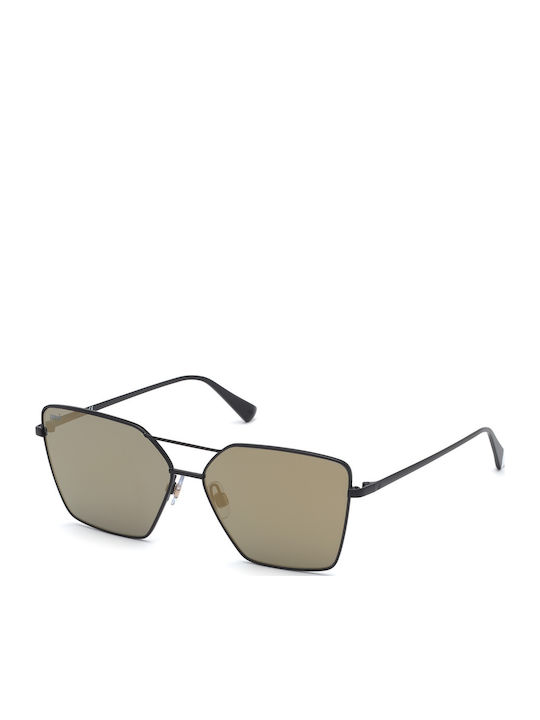 Web Women's Sunglasses with Black Metal Frame a...