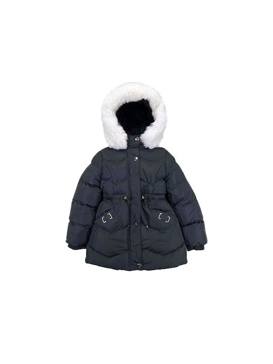 G&N Jacket with Detachable Hood Girl WLB167 Black