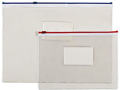 Officepoint Folder Transparent with Zipper for Paper A5