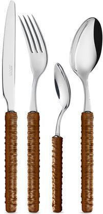Besteckset Edelstahl Braun 24Stück