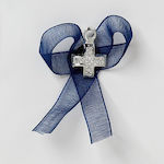 Bellissimo Metal Christening Charm Pin Blue 50pcs