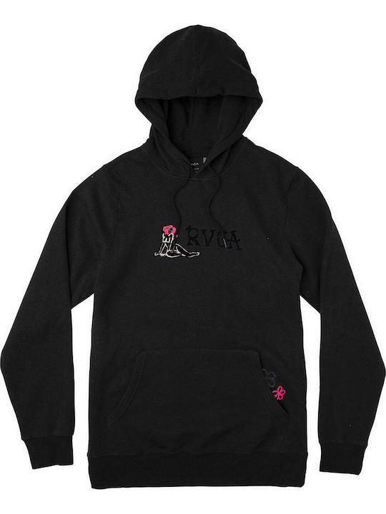 RVCA Mark Oblow Sweatshirt with Hood Black