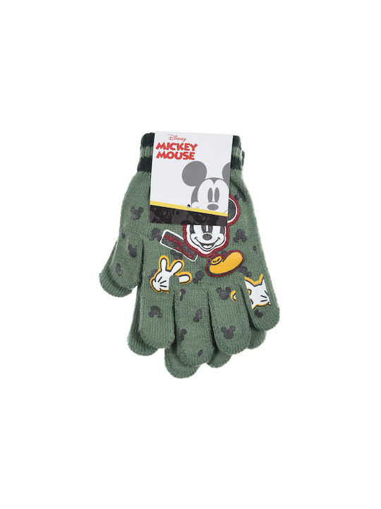 Gloves "Mickey Mouse" green (Green)