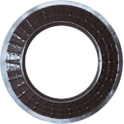 Hosseven 120-R Ροζέτα Καπνοδόχου Εμαγιέ 120mm Μαύρη