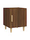 Wooden Bedside Table Brown Oak 40x40x50cm