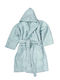 Dimcol Νο8 32121533001 Kids Swimming Bathrobe Blue with Hood