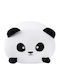 Total Gift Kids Round Throw Pillow Panda 33cm White