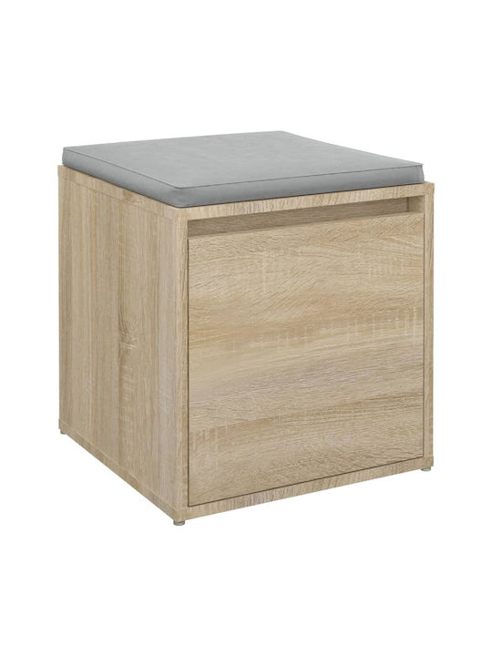 Hocker Für das Wohnzimmer mit Stauraum Hölzernes Braun 1Stück 40.5x40x40cm