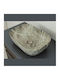KLP 500007 Deasupra Blatului Chiuvetă Porțelan 46.5x32x13.5cm Gri