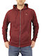 Red Hooded Cardigan