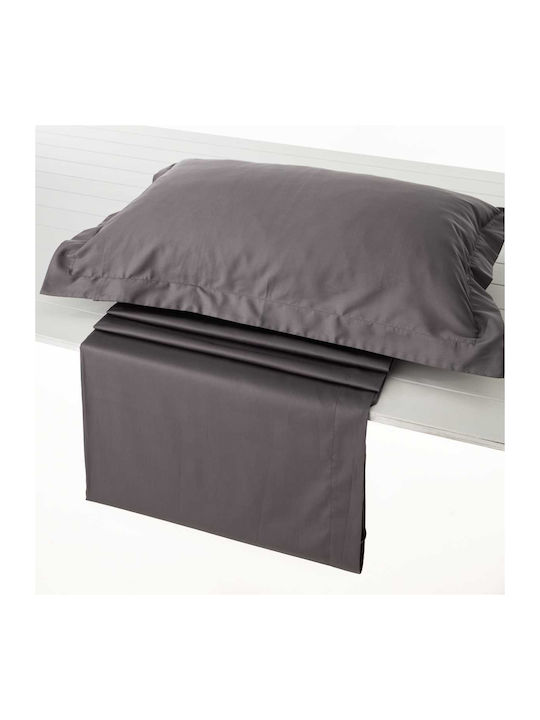 Vesta Home Sheet King Size with Elastic 180x200+40cm. Athena 305 Grey