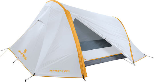 Ferrino Lightent Pro 3 Camping Tent Tunnel Gray with Double Cloth 4 Seasons for 3 People Waterproof 3000mm 215x115x80cm