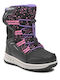 Geox Roby Kids Snow Boots with Lace Black