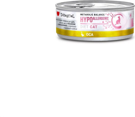 Disugual Metabolic Balance Hypoallergenic Wet Cat Food for Adult Cats in Cans with Duck Diet 85gr