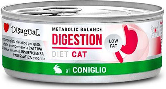Disugual Metabolic Balance Digestion Hrană Umedă pentru Pisici Adulte la Conservă cu Iepure Dietetic 85gr
