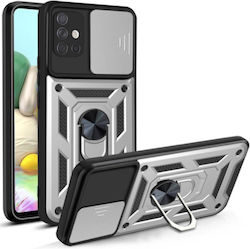 Bodycell Armor Slide Back Cover Πλαστικό Ασημί ...