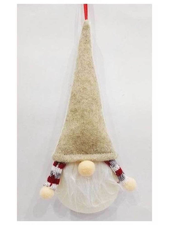 Artezan Christmas Fabric Figure Dwarf Beige Height 25cm