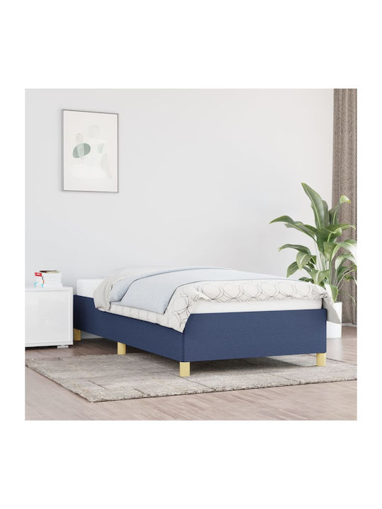 Bettunterlage Einzel mit Stoff Blau für Matratz...