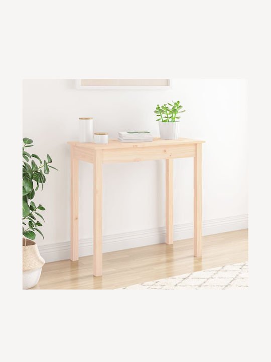 Solid Wood Console Table L80xW40xH75cm